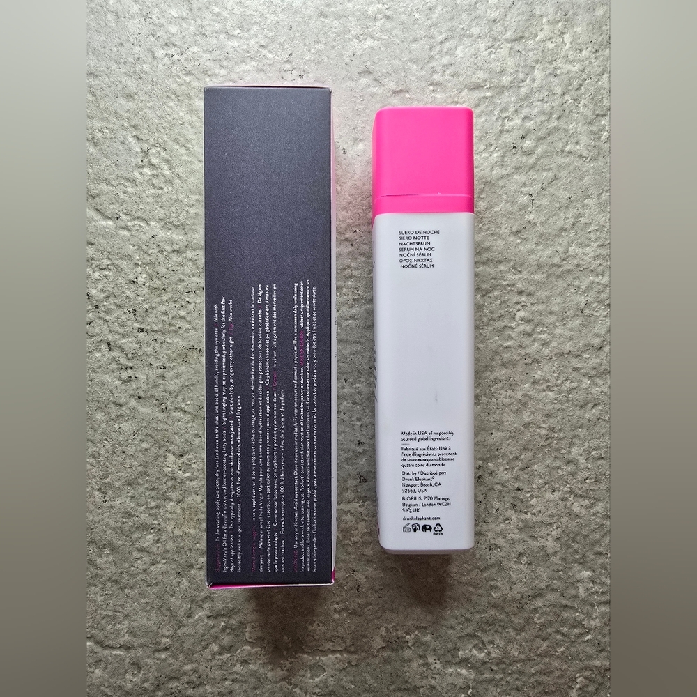 2 Drunk Elephant TLC Framboos Glycolic Resurfacing Night Serum 50ML Full S… - Picture 7 of 9